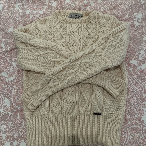 Blarney Aran Originals 100% Wool Sweater - Picture 1 of 3